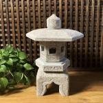 Outdoor Decor Lamp Sculpture Japanese Garden Stone Lantern Natural Marble