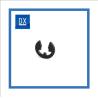 Buy cheap Stamping Spring Steel Retainer Black oxidized stamping clips from wholesalers