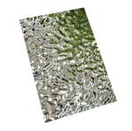 304 stainless steel pvd metal textured sheet silver Small water ripple stainless