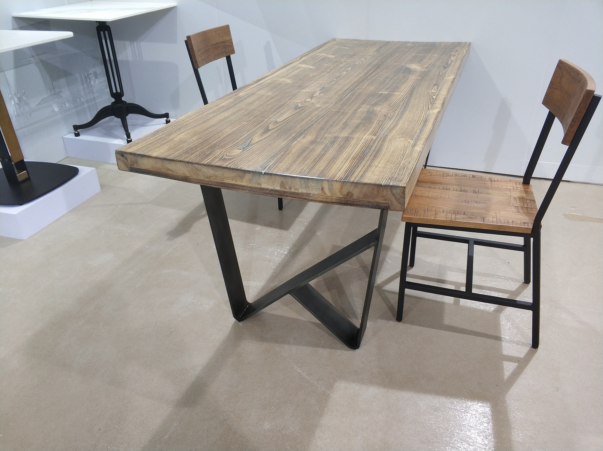 Cast Iron Table Base Table Frame Industrial Table support Sturdy Dining table Base