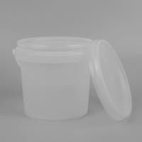 Buy cheap 12*11*12cm Empty Transparent Plastic Bucket IML Design For Food Industry product