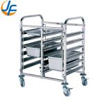 Hotel Restaurant Kitchen Catering Food Service Trolley Stainless Steel Drinks