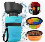 Dog Water Bottle for Walking, Pet Water Dispenser Feeder Container Portable with