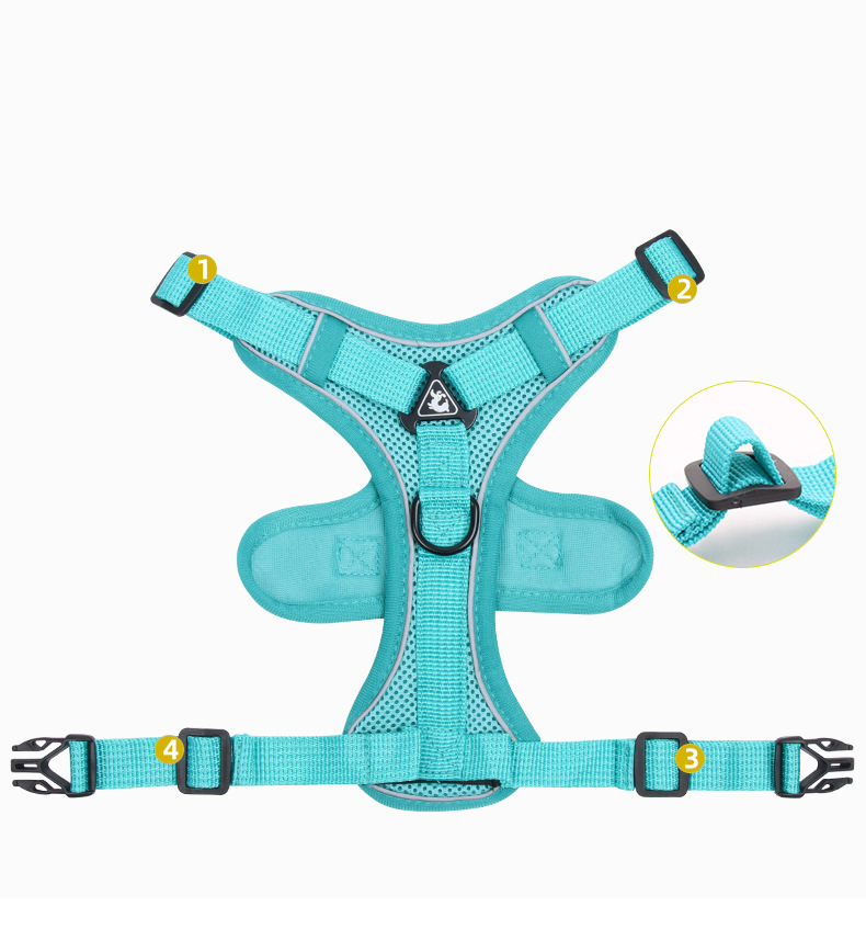 Dog Harness Vest Breathable Mesh Reflective Sport Comfortable Outdoor Activities