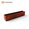 Buy cheap SGS certified 800mm Outdoor Metal Planter Long Rectangular For Plant from wholesalers