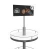 Buy cheap Customized Round Fashion Style Wine Display Rack Sparkling Beverage Metal Display Stands Wine Rack Metal for liquor store from wholesalers