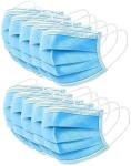 Hospital 3 Ply Disposable Face Mask , Blue Disposable Earloop Face Mask