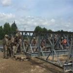 SSR Temporary Steel Truss Bridge Quick Assembly Military Bailey