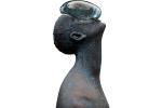 190cm Height Life Size Man Casting Bronze Sculpture Glass Rain Design