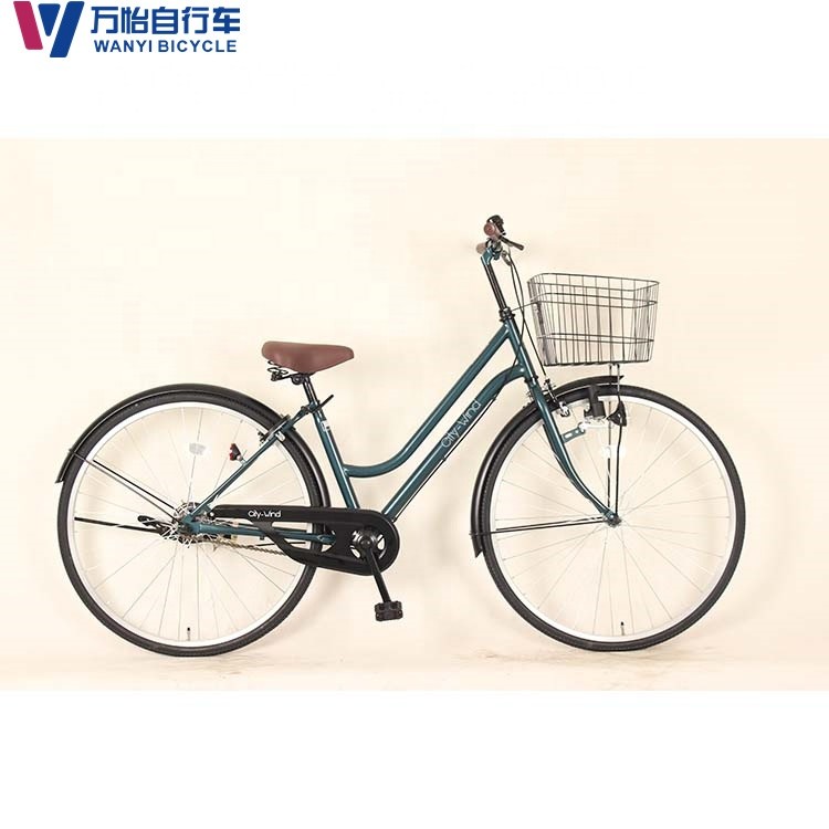 High Carbon Steel Women'S Retro Cruiser Bike 27 Inch Six Speed