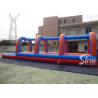 Buy cheap Outdoor Kids And Adults double Inflatable Water Slip And Slide with pool 20m Long from wholesalers