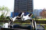 Polished Mirror Stainless Steel Outdoor Sculpture For Public Decoration