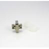 Buy cheap FC FC Fiber Optic Adapter Square Solid One Piece Metal Fiber Connector Adapters from wholesalers