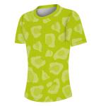 Leopard Stripes 100gsm Athletic Teamwear Womens Full Round Neck T Shirt