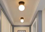 Pink And White Painting Simple Nordic Mordern Light Ball Chandelier Led Cement