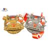 Buy cheap 3D Mold 70*3MM Santa Claus Die Casting Zinc Alloy Medal from wholesalers