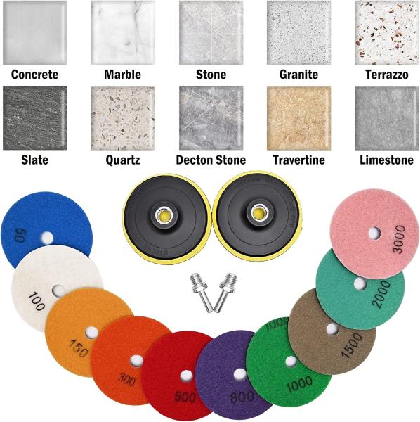 Buy cheap 4 Inch 50-8000 Grit Concrete Polishing Pads Wet / Dry from wholesalers