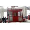 Buy cheap Durable Red Construction Material Hoists , Twin Cage Electric Ladder Lift from wholesalers