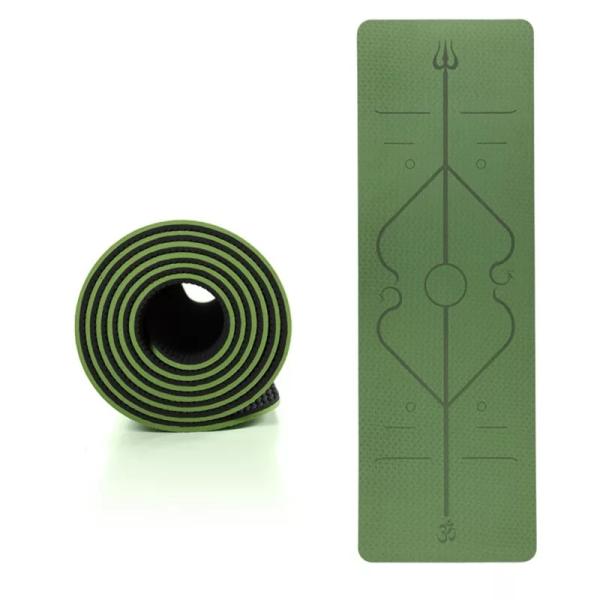 Buy cheap TPE Yoga Mats,Dual Color, Environmentally friendly mat, Soft Anti Slip Sports Fitness, Exercise, Pilates Mat, Extra Grip from wholesalers