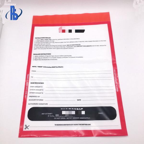 Buy cheap Plastic Tamper Evident Security Bags Eco Friendly For Transportation Company from wholesalers