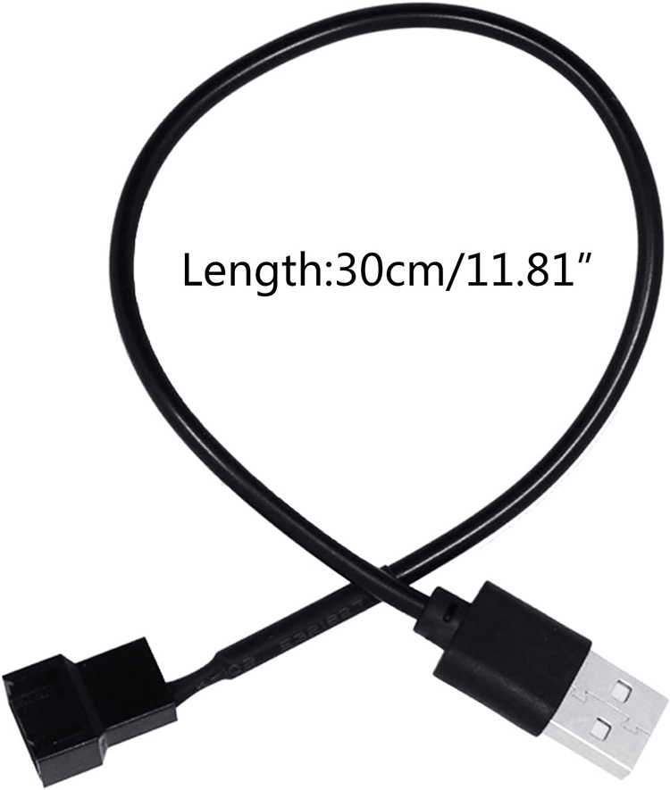 USB to 3 Pin 4 Pin Molex Female PWM 5V Case Computer Cooler Cooling Fan Power Supply Adapter Connector Cable
