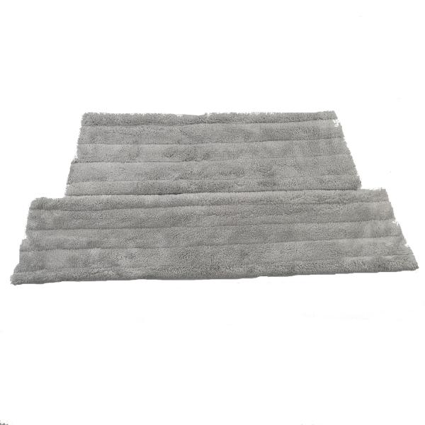 Buy cheap 450gsm Coral Fleece Fabric Trapezoid 10cm Velcro Tape Grey Flat Dust Mop Household from wholesalers