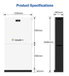 10 Years Warranty 51.2V 280Ah 15kWh Lifepo4 Stackable Energy Storage Battery