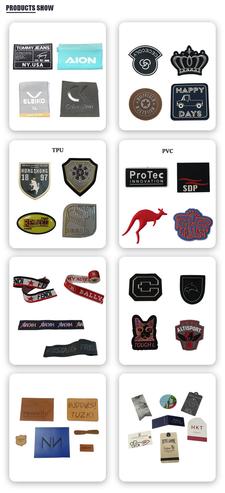 Custom Leather Label Design Clothing Embossed Leather Patches For Garment