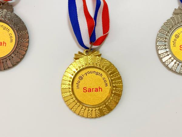 Buy cheap Ribbon 3D Design Service Zinc Alloy Engraved Sports Medals from wholesalers