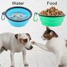 Buy cheap TPE Outdoor Dog Collapsible Bowl Green And Blue For Traveling And Hiking from wholesalers