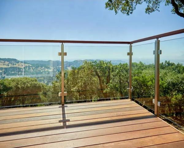 Buy cheap Modern Stainless Steel And Glass Balcony Railings High Secure And Sturdy from wholesalers