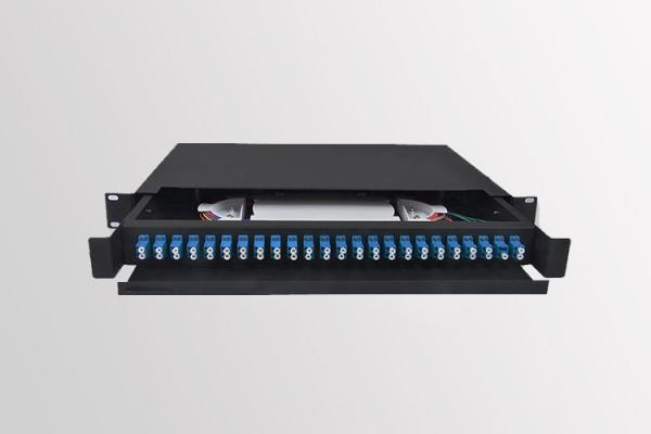 Buy cheap 24 Port LC Fiber Patch Panel 19 Inch Rack Mount LC 12 Black Color from wholesalers