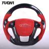 Buy cheap Red Luxury Alcantara Honda Accord Carbon Fiber Steering Wheel LED Digital from wholesalers