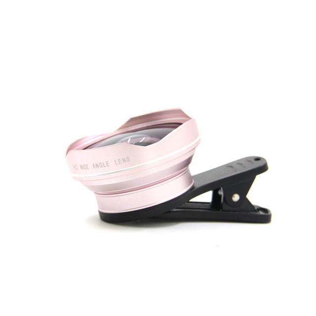 HD Cell Phone Wide Angle Lens 37mm Rose gold Aluminum Optical Glass Material