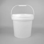 White Empty 2 Gallon Food Storage Buckets With Lids And Covers