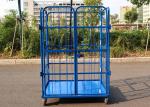Lockable Mobile Storage Roll Cage Pallets Trolley Full Security