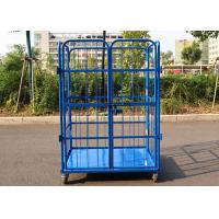 Buy cheap Lockable Mobile Storage Roll Cage Pallets Trolley Full Security product