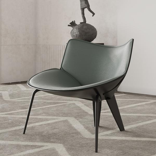 Buy cheap Fashionable Living Room Leather Moon Chair Italy Luxury Designer from wholesalers