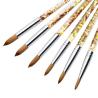 Buy cheap Sable Hair Acrylic Nail Brush Liquid Glitter Handle Vegan Acrylic Nail Brush from wholesalers