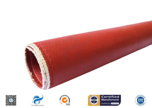 Buy cheap Heat Resistant Red Silicone Coated Fiberglass Cloth Double Sides 1.3mm from wholesalers