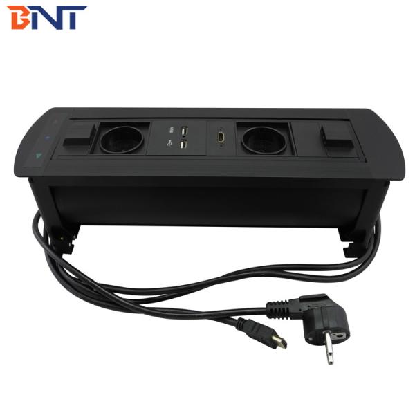 Buy cheap Hidden Tabletop Motorized Flip Up Power Outlet 180 Degree Panel Size from wholesalers