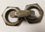 Transmission Line Steel Towers Hex Jam Nut , M22 X 1.5 Nut 9.5mm Thickness