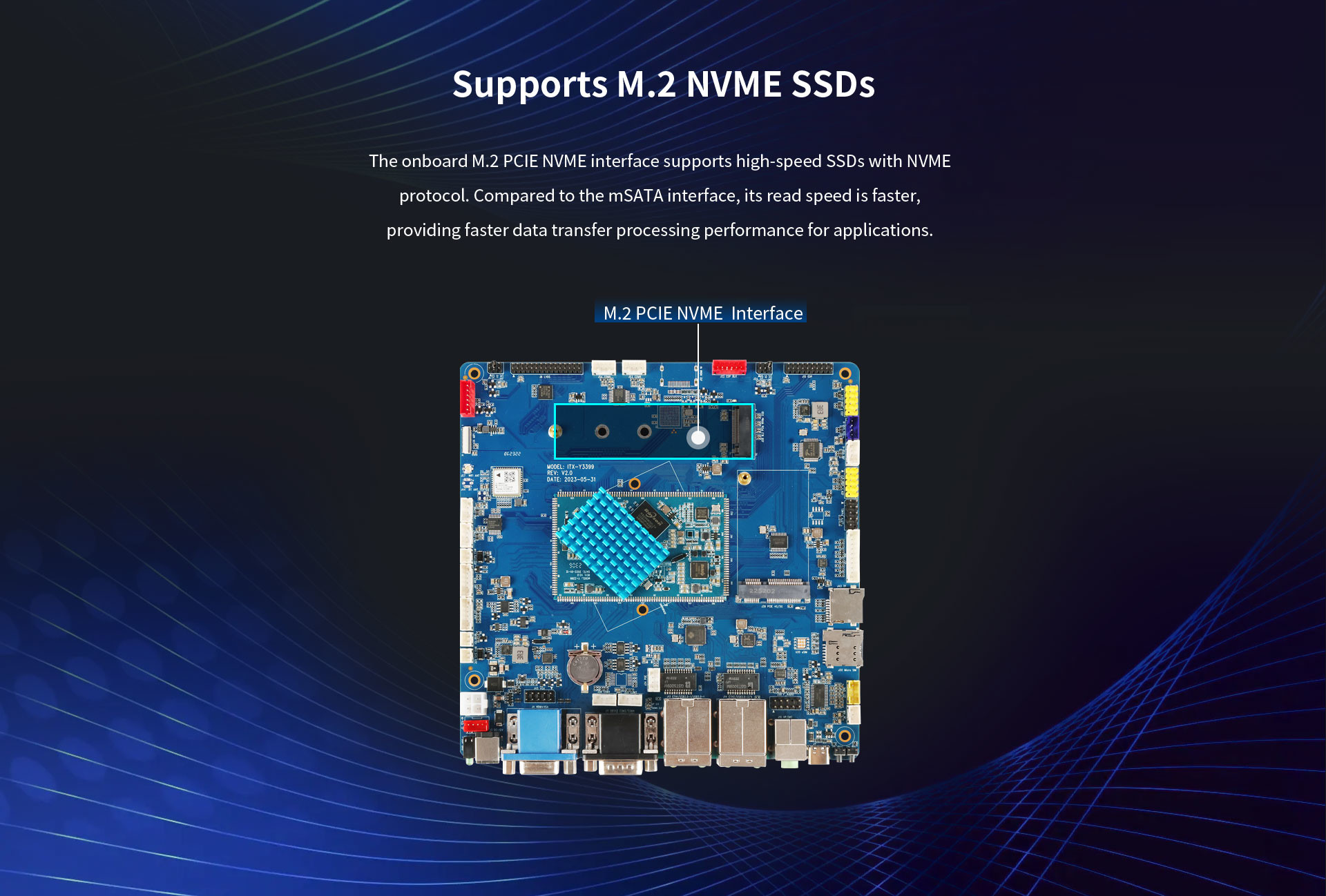 ITX-3399 Intelligent Industrial Computer Mainboard 8Ω·6W dual-channel audio amplifier output