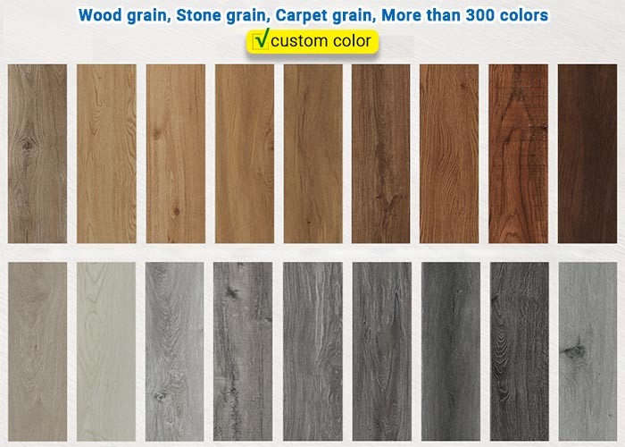 Non Flammable 4mm Spc Vinyl Plank Flooring Ce Fire Resistant