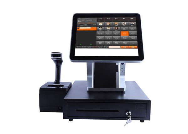 Buy cheap 15 Inch Touch Screen Register For Restaurant All In One High Definition Brightness from wholesalers