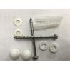 Buy cheap White Toilet Mounting Hardware Toilet Floor Bolts With Stainless Steel Screw from wholesalers