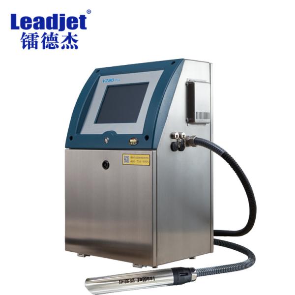 Buy cheap 4 Lines Leadjet Inkjet Date Printer CIJ Hydraulic Pressure 300 Meter Per Minute from wholesalers