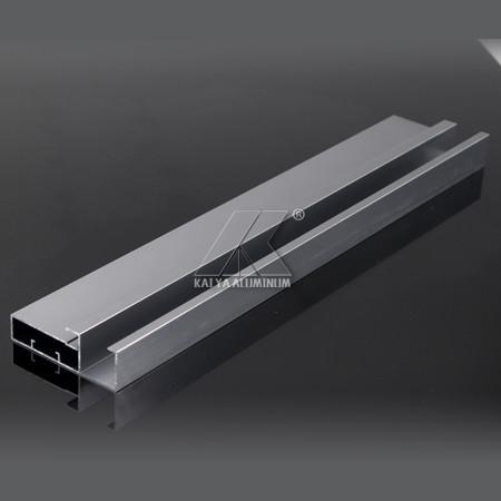 1.25mm Powder Coated Aluminium Extrusions , Aluminium Wardrobe Profiles For