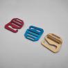 Buy cheap Luggage Plastic Tri Glide Buckle 38.8mm*33.2mm Gold Slide Buckle from wholesalers