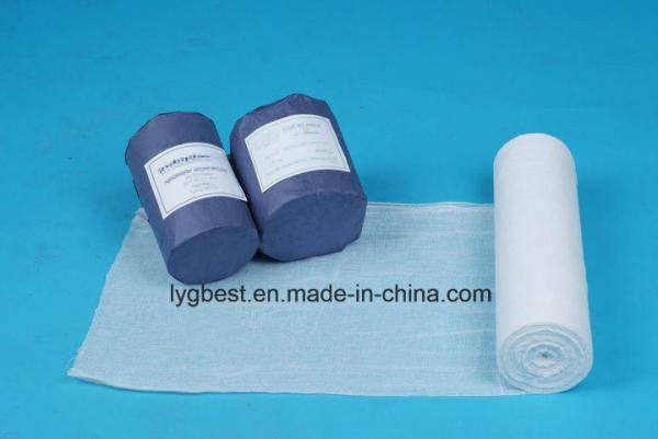 Buy cheap Bleached Gauze Roller Bandage , 100% Raw Cotton Sterile Gauze Roll from wholesalers